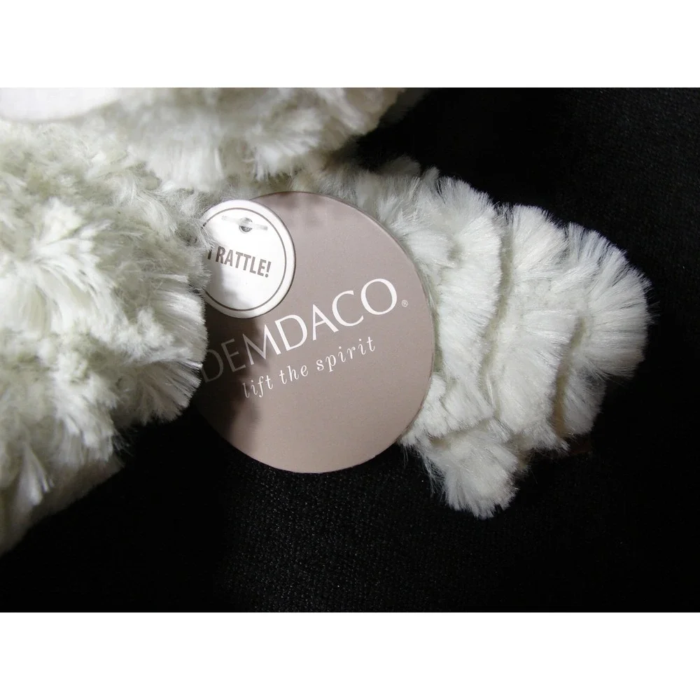 New Demdaco Plush Arnie Alligator Rattle Blankie Lovey 13